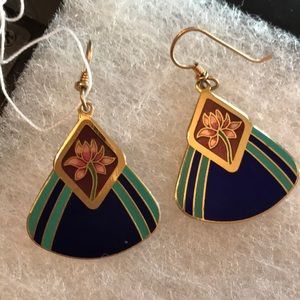 Vintage Laurel Burch signed-earrings